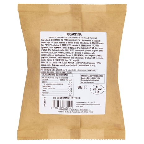 Amoretti Focaccina Tacchino 80 g